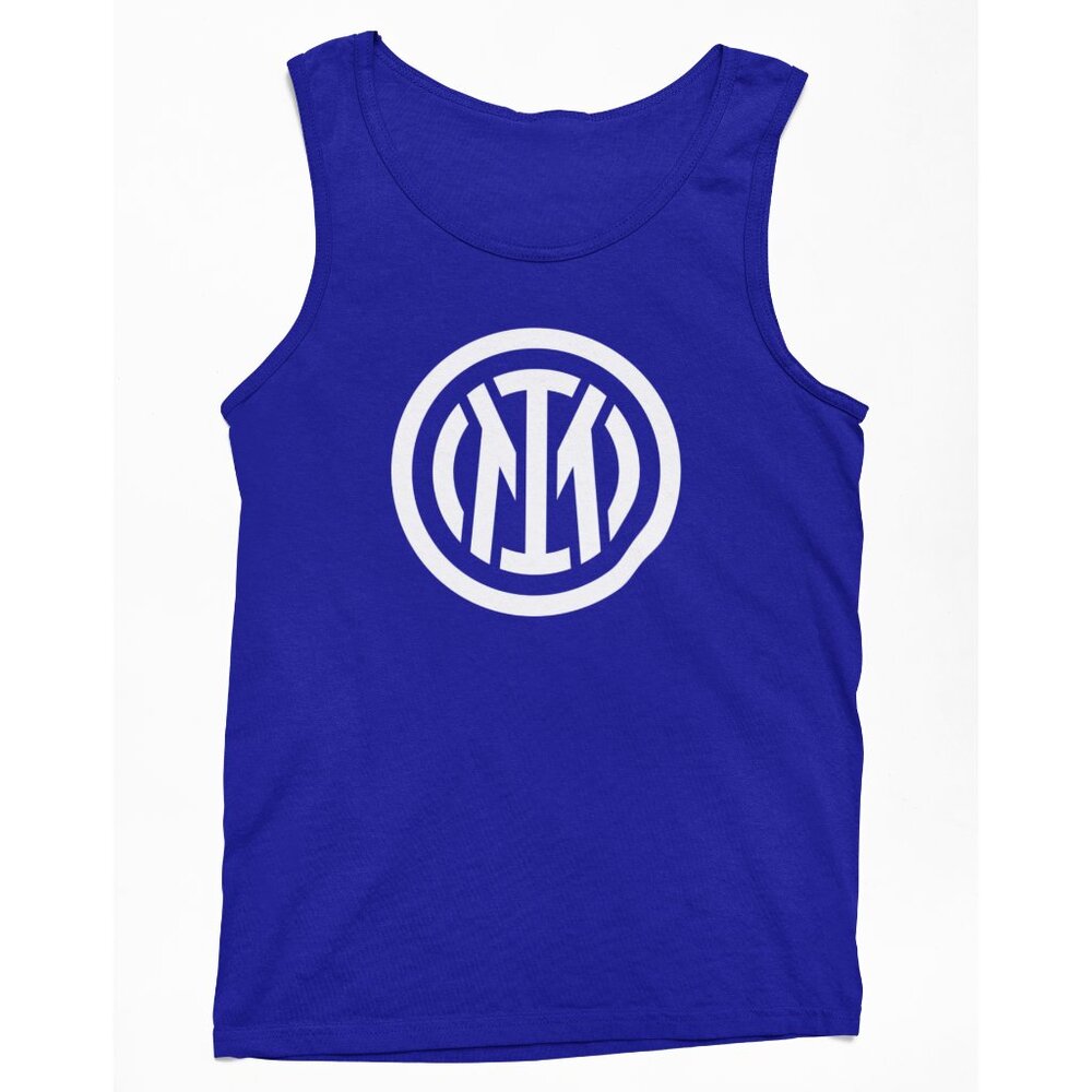 NEW Inter Milan Team Color Pop Logo Tank Top BLUE